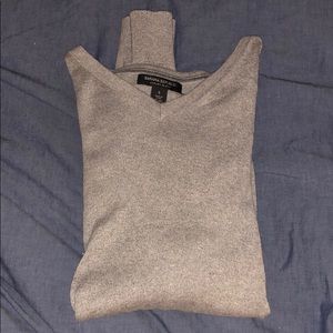 Banana Republic Gray V-neck Sweater